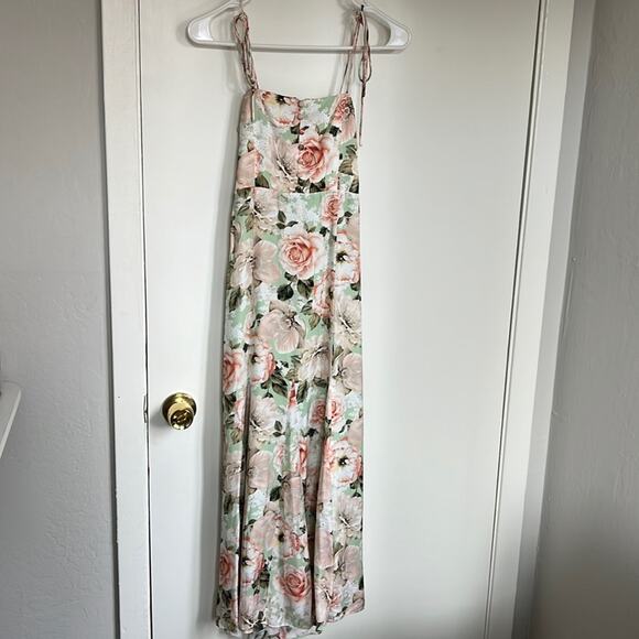 --NWOT Alice + Olivia Lorelle Floral Cutout Sleeveless Midi Dress Size 0 - Picture 8 of 10